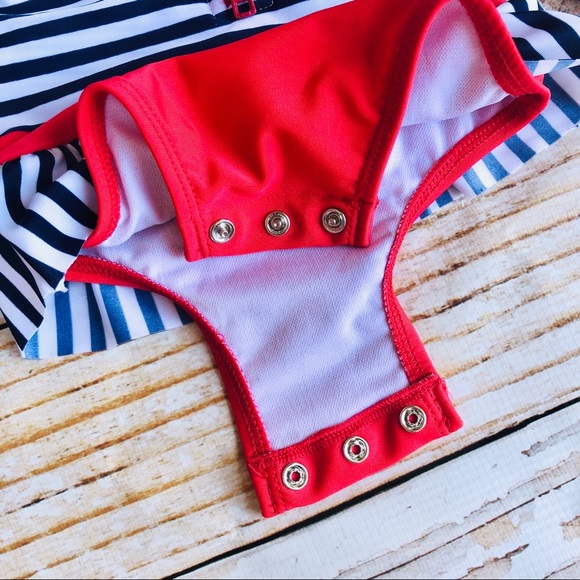 Cat & Jack Baby Rashguard One Piece Swimsuit - 9M - Picture 4 of 5